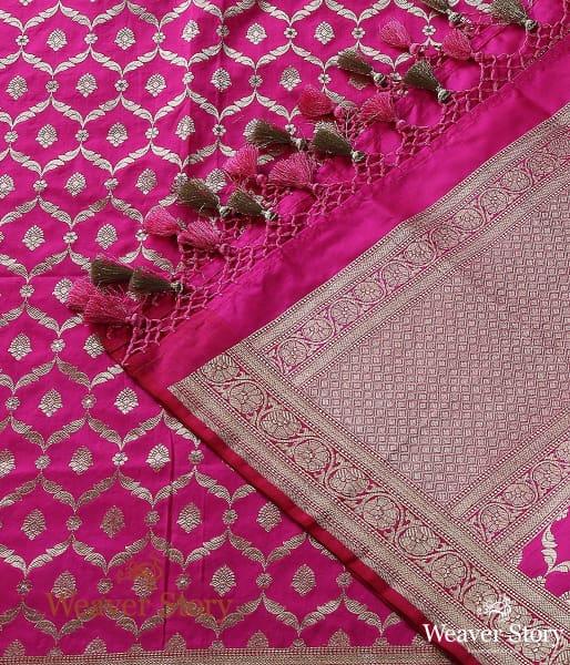 Handwoven_Cutwork_Meenakari_Jaal_Dupatta_in_Pink_WeaverStory_02