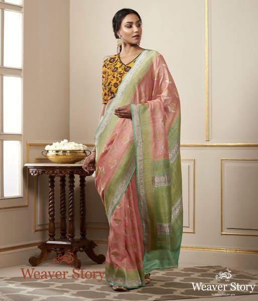 Handwoven_Pink_banarasi_saree_with_Kadhwa_Booti_WeaverStory_02