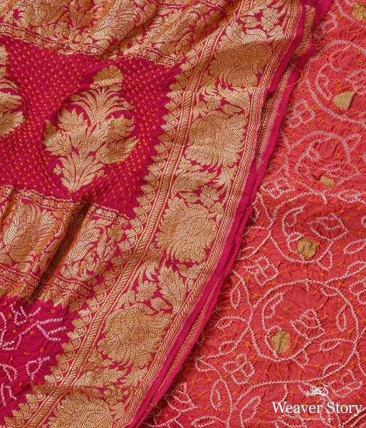 Handwoven_Peach_Pink_Kadhwa_Bandhej_Dupatta_WeaverStory_02