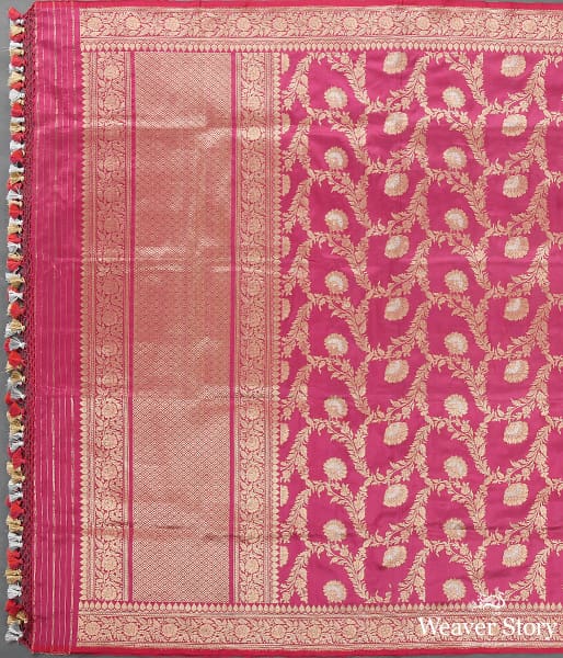 Handwoven_Rose_Pink_Sona_Rupa_Kadhwa_Jangla_Dupatta_WeaverStory_02