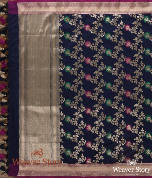 Handwoven_Blue_Meenakari_Jangla_Dupatta_WeaverStory_02