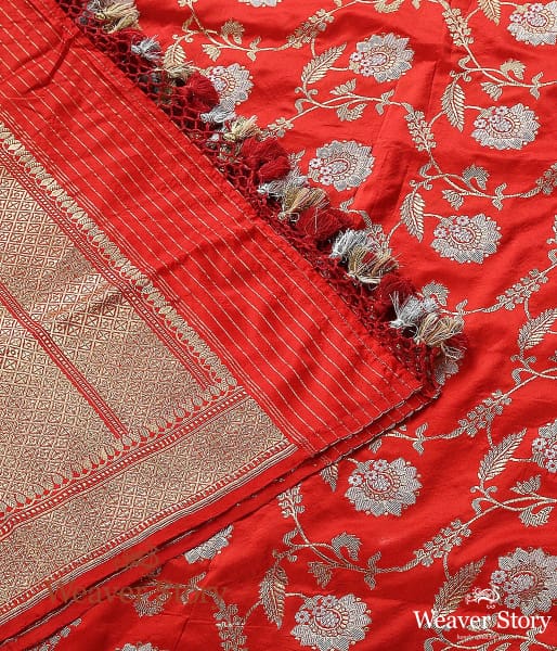 Handwoven_Red_Sona_Rupa_Kadhwa_Jangla_Dupatta_WeaverStory_02