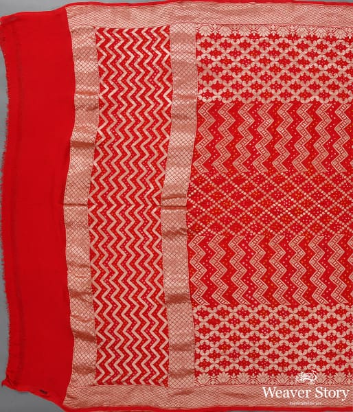 Handwoven_Red_Banarasi_Bandhej_Dupatta_WeaverStory_02