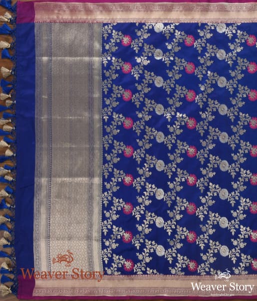 Handwoven_Blue_Meenakari_Jangla_Dupatta_WeaverStory_02