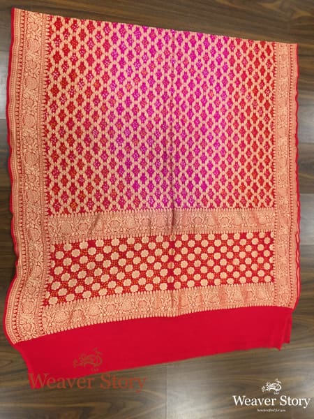 Handwoven_Red_and_Pink_Bandhej_Dupatta_WeaverStory_03