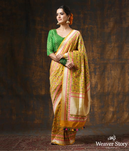 Handwoven_Pink_Banarasi_Patola_Saree_WeaverStory_02