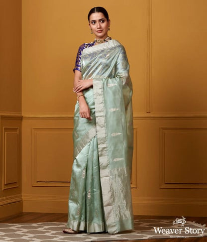 Handwoven_Light_Green_Silver_Zari_Motif_Silk_Saree_WeaverStory_02