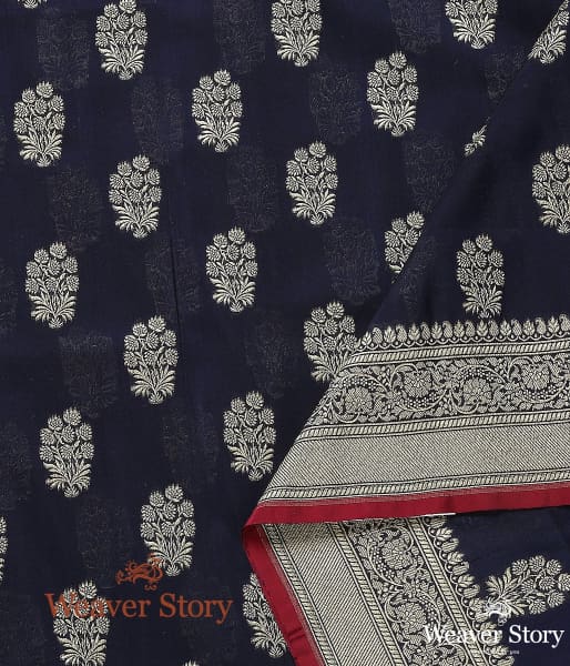 Handwoven_Blue_Katan_Georgette_Dupatta_WeaverStory_02