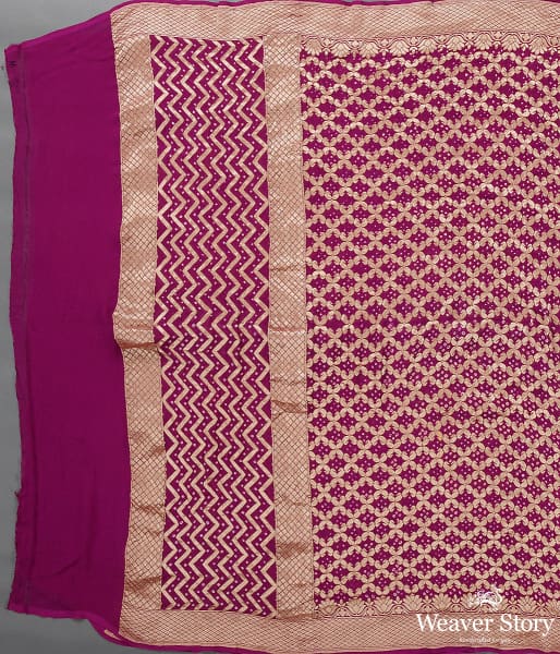 Handwoven_Wine_Banarasi_Bandhej_Dupatta_WeaverStory_02