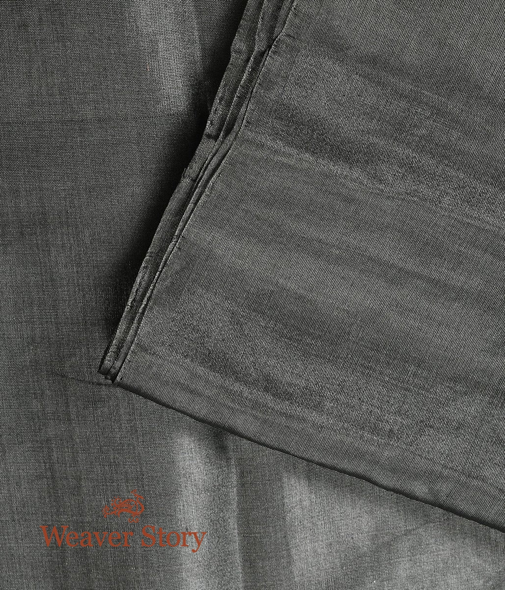Handloom_Black_Silver_Tissue_Fabric_WeaverStory_02