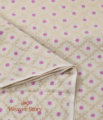 Handloom_Banarasi_Moonga_Silk_Fabric_with_Purple_Meenakari_Floral_Jaal_WeaverStory_02