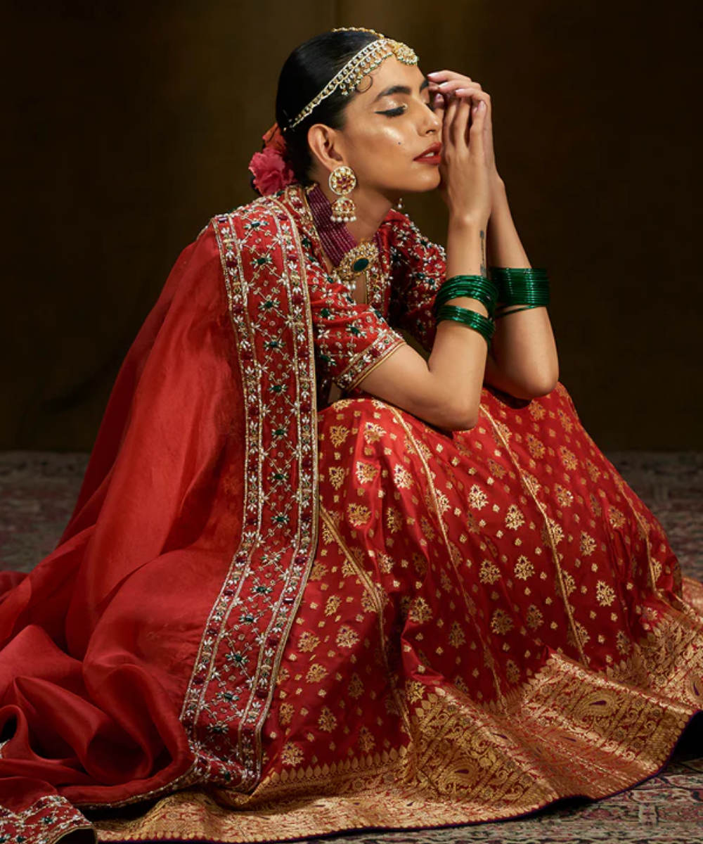 Attractive multiple fabric combination Lehenga & Choli at Rs 2200 in Surat  | ID: 2852417101155
