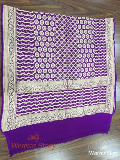 Handwoven_Purple_Bandhej_Dupatta_WeaverStory_02