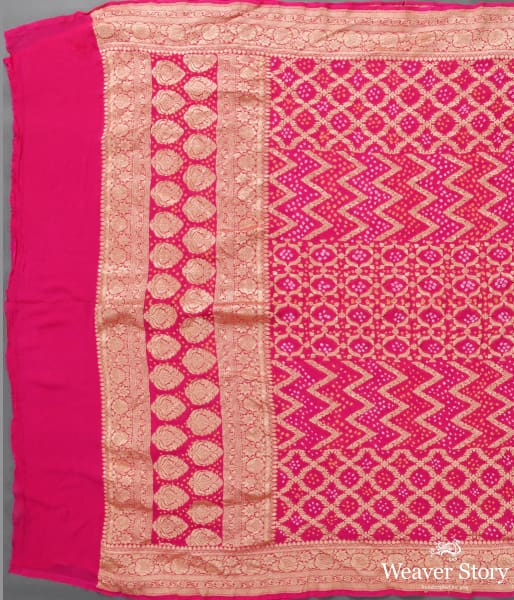 Handwoven_Pink_Banarasi_Bandhej_Dupatta_WeaverStory_02