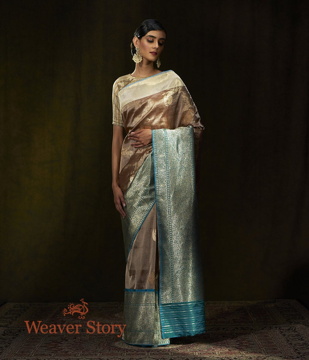 Handwoven_Copper_and_Brown_Tone_Silk_Tissue_Saree_WeaverStory_02