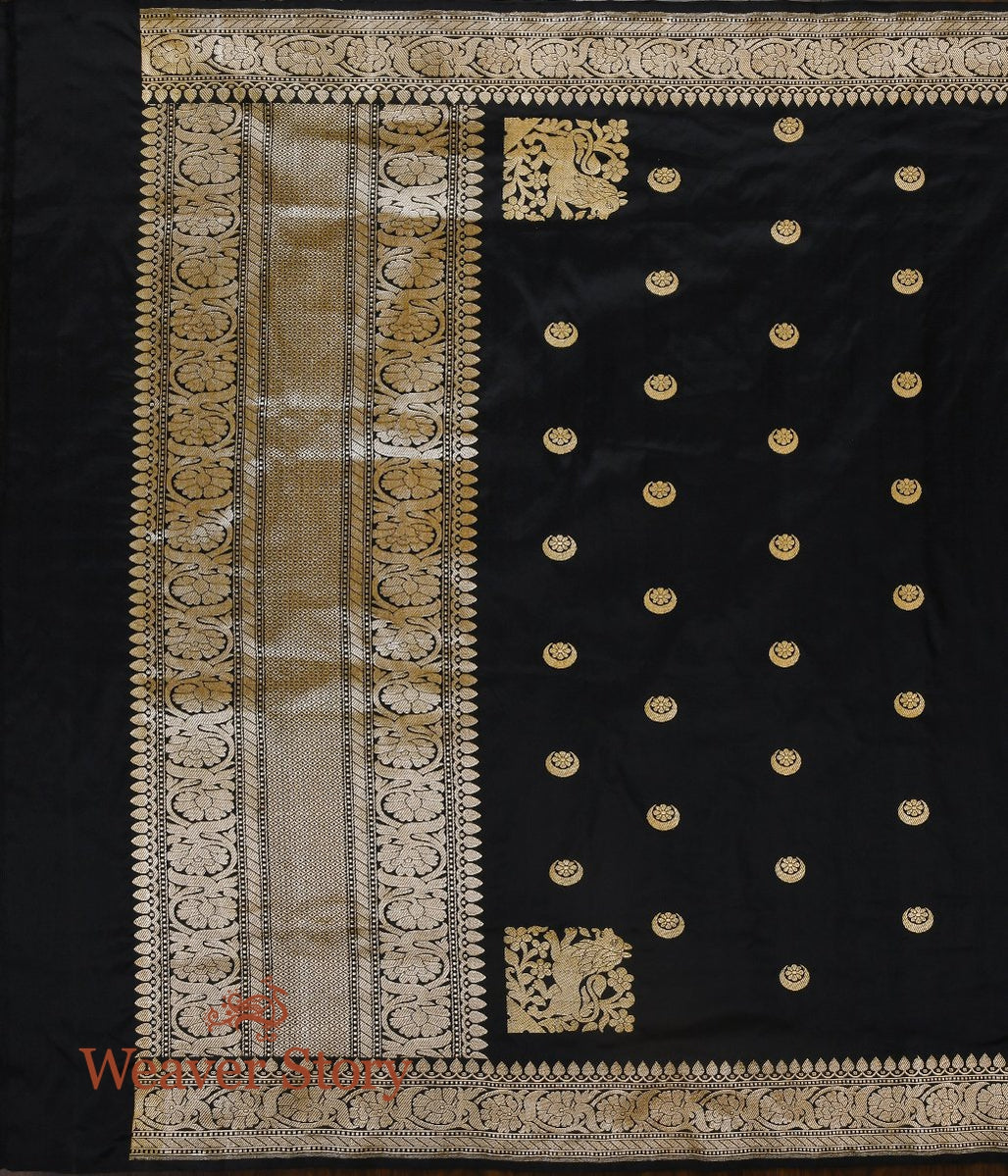 Handloom_Black_Chand_Boota_Dupatta_WeaverStory_02