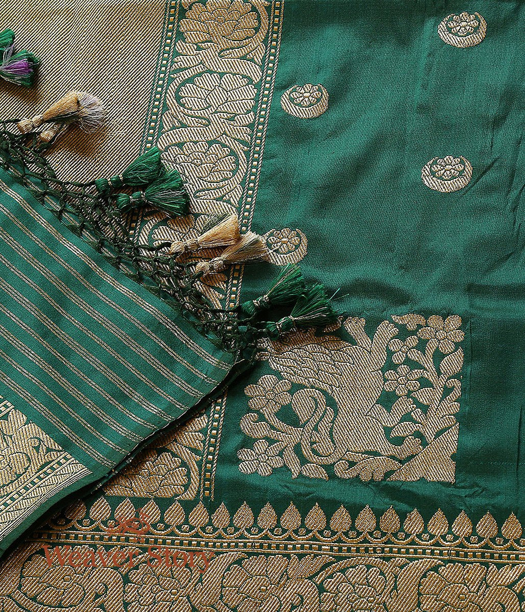 Handloom_Green_Chaand_Boota_Dupatta_WeaverStory_02