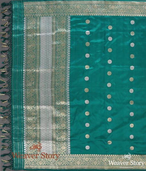 Handwoven_Green_Ginni_Booti_Dupatta_WeaverStory_02