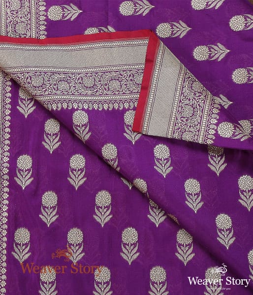 Handwoven_Purple_Katan_Georgette_Dupatta_WeaverStory_02