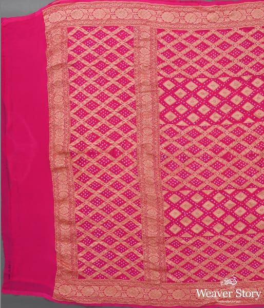 Handwoven_Pink_Banarasi_Bandhej_Dupatta_WeaverStory_02