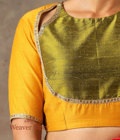 Mustard_Matka_Style_Blouse_Munga_Silk_with_Embroidery_WeaverStory_02