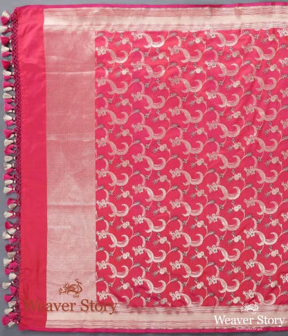 Handwoven_Pink_Katan_Silk_Cutwork_Meenkari_Jangla_Dupatta_WeaverStory_02