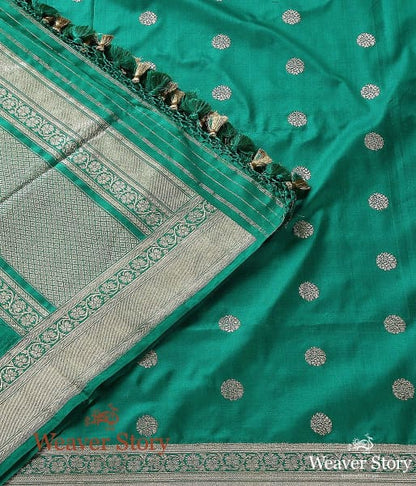 Handwoven_Green_Kadhwa_Asharfi_Booti_Dupatta_WeaverStory_02