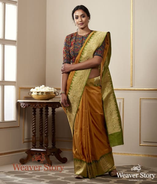 Handwoven_Mustard_Pashmina_Saree_WeaverStory_02