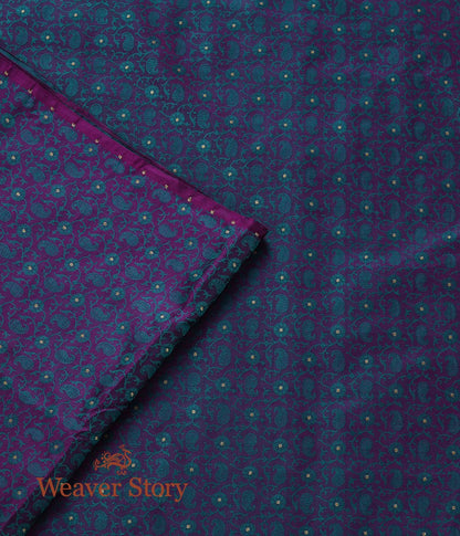 Handloom_Purple_and_Green_Tanchoi_Fabric_with_Paisley_and_Zari_Booti_WeaverStory_02