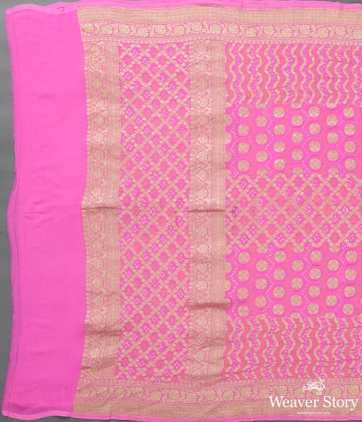 Handwoven_Pink_Banarasi_Bandhej_Dupatta_WeaverStory_02