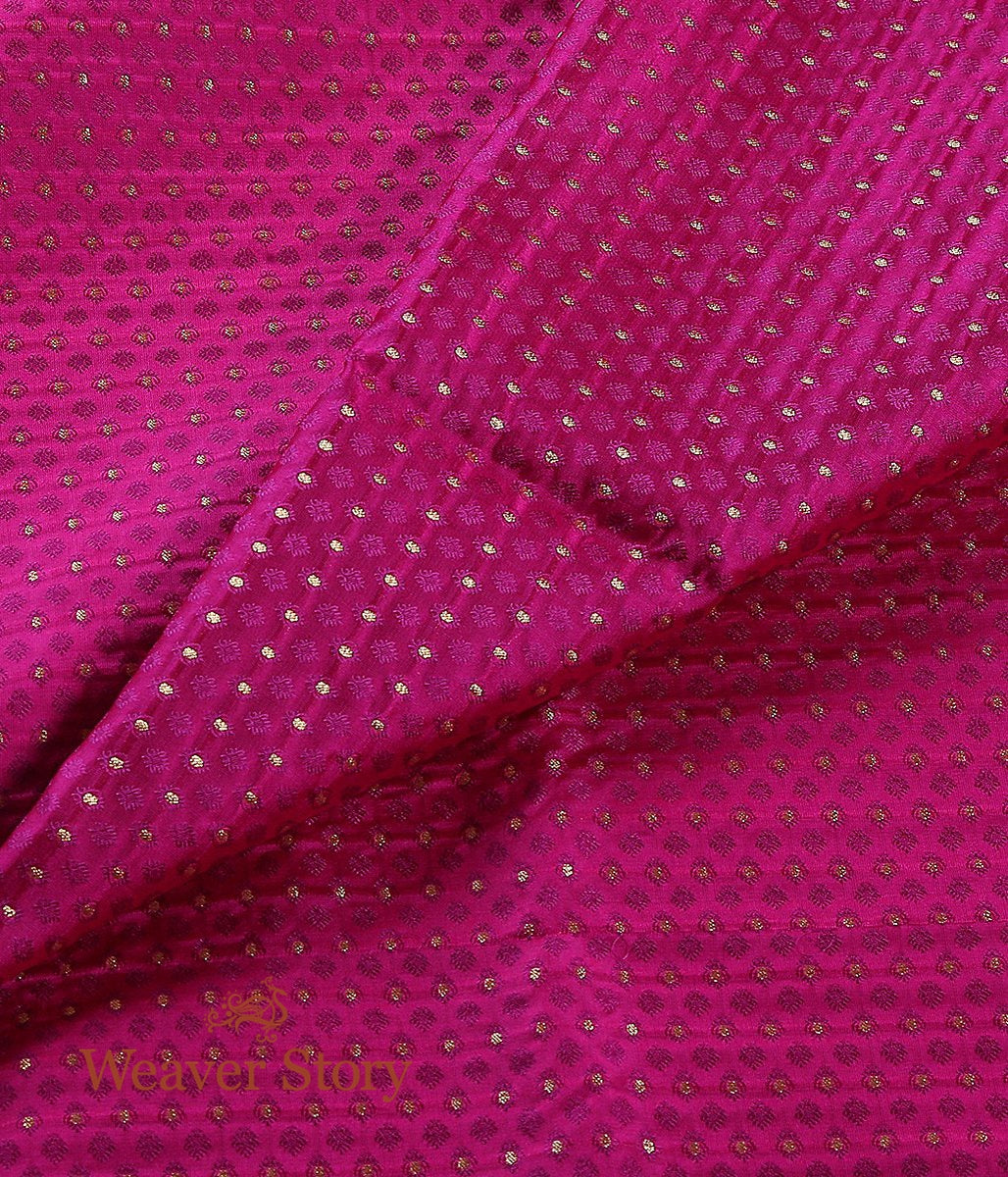 Handloom_Hot_Pink_Tanchoi_Fabric_WeaverStory_02