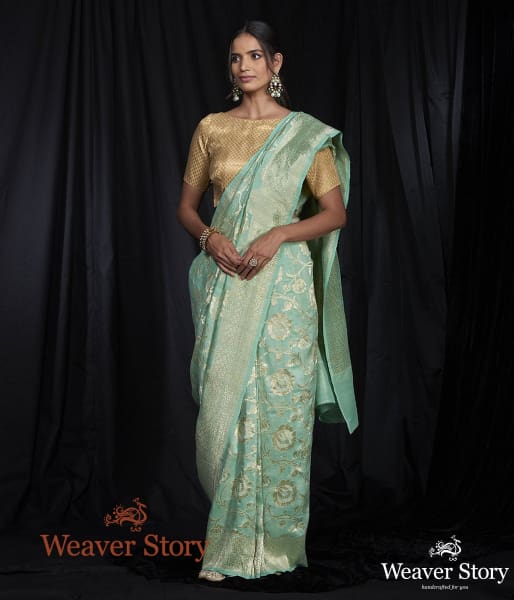 Handwoven_Tusser_Georgette_Saree_with_Cutwork_Floral_Jaal_WeaverStory_02