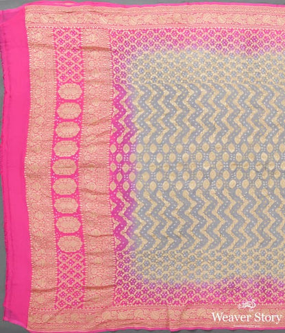 Handwoven_Pink_Grey_Banarasi_Bandhej_Dupatta_WeaverStory_02