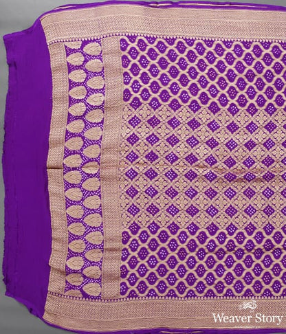 Handwoven_Purple_Banarasi_Bandhej_Dupatta_WeaverStory_02