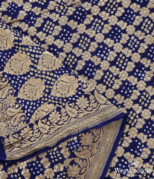 Handwoven_Blue_Banarasi_Bandhej_Dupatta_WeaverStory_04