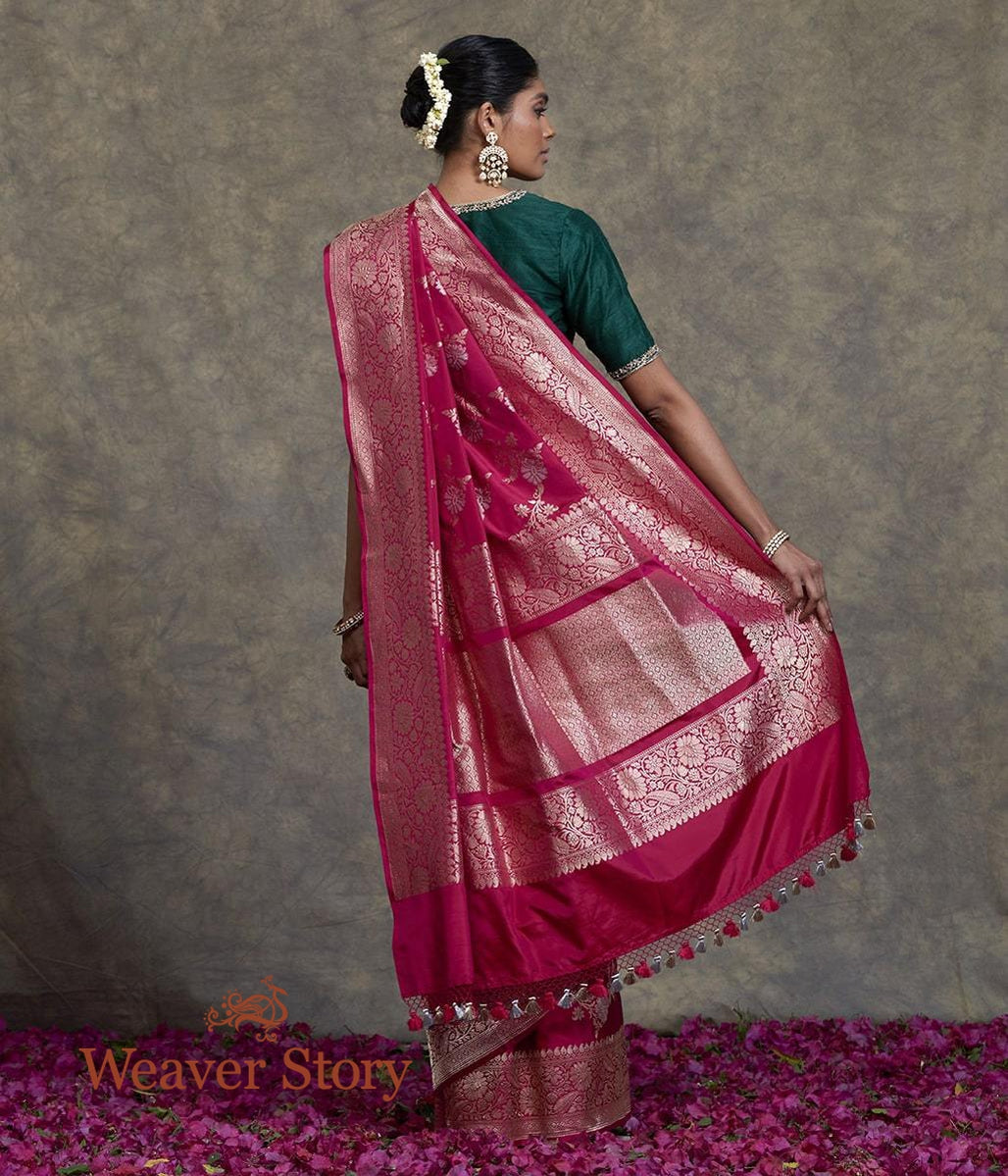 Handwoven_Pink_Kadhwa_Jangla_Saree_with_Paisley_Border_WeaverStory_03