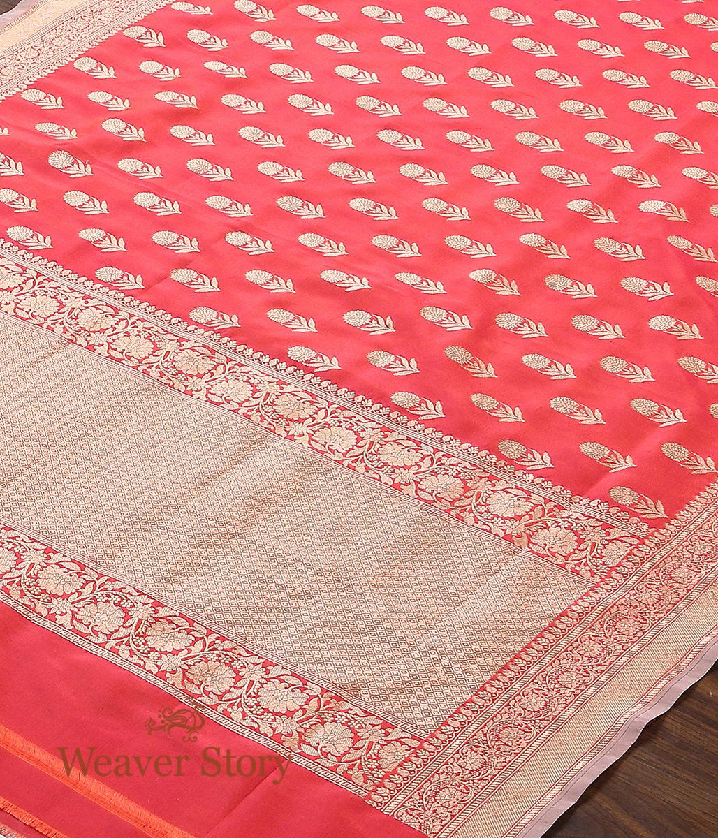 Handloom_Red_Katan_Georgette_Dupatta_WeaverStory_03