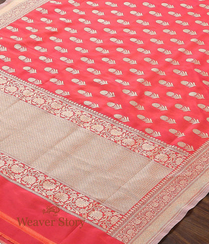 Handloom_Red_Katan_Georgette_Dupatta_WeaverStory_03