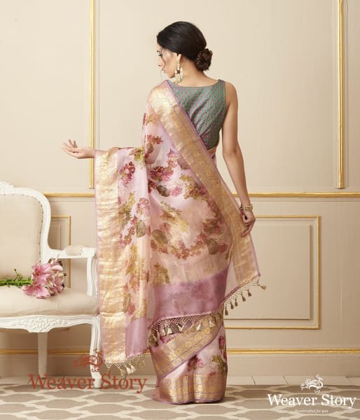 Handwoven_Printed_Organza_Saree_WeaverStory_03