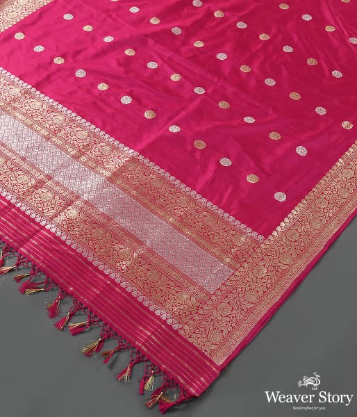 Handwoven_Pink_Banarasi_Kadhwa_Booti_Dupatta_WeaverStory_03