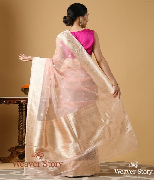 Handwoven_Kora_Silk_Saree_in_Blush_Pink_Color_WeaverStory_03