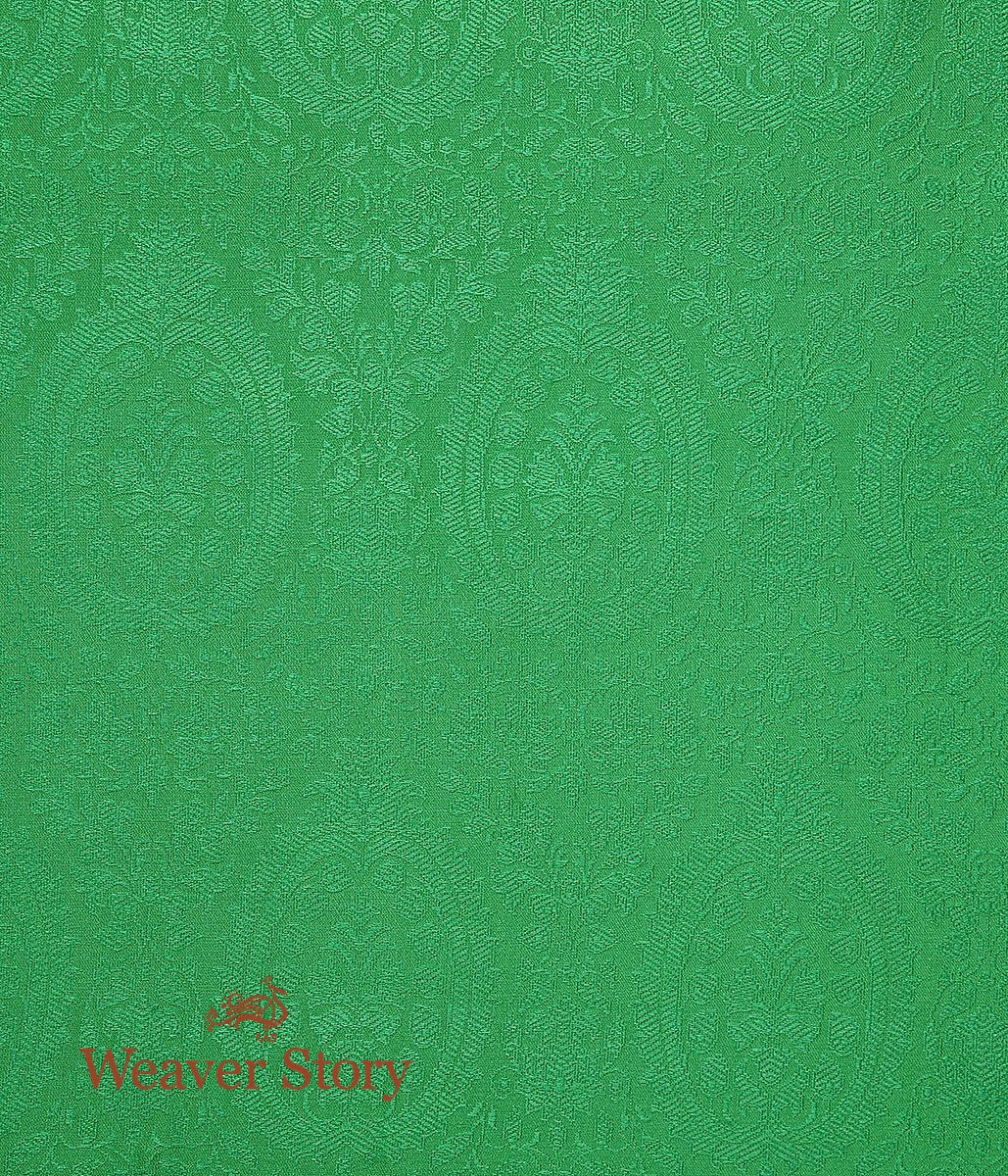 Handloom_Green_Self_Tanchoi_Fabric_WeaverStory_03