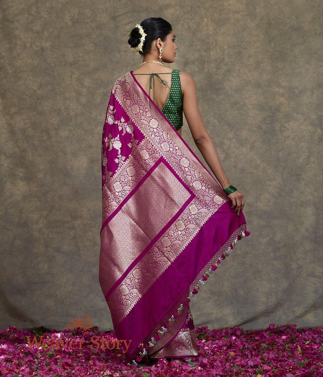 Handwoven_Purple_Sona_Rupa_Floral_Jaal_Saree_with_Brocade_Blouse_WeaverStory_03