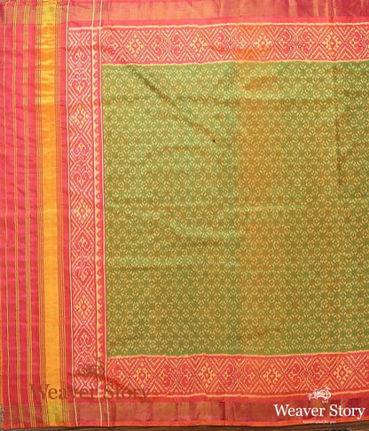 Handwoven_Green_and_Peach_Patola_Dupatta_WeaverStory_03