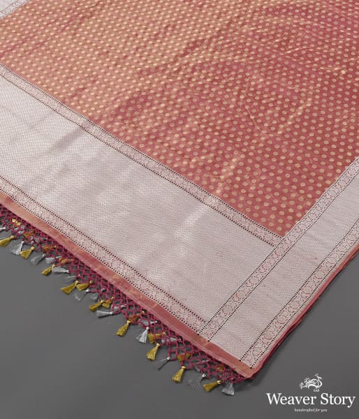 Handwoven_Pink_and_Gold_Silk_Tissue_Dupatta_with_Silver_Zari_WeaverStory_03