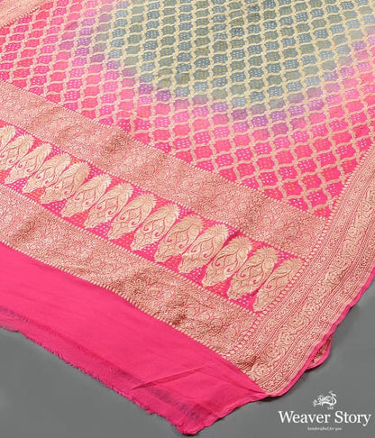 Handwoven_Pink_Grey_Banarasi_Bandhej_Dupatta_WeaverStory_03