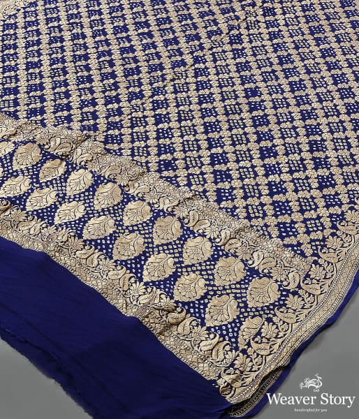 Handwoven_Blue_Banarasi_Bandhej_Dupatta_WeaverStory_03