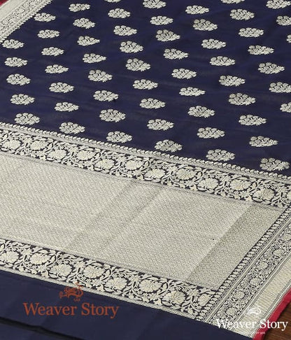 Handwoven_Blue_Katan_Georgette_Dupatta_WeaverStory_03