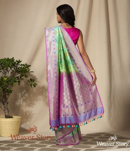 Handwoven_Green_and_Purple_Banarasi_Patola_Saree_WeaverStory_03