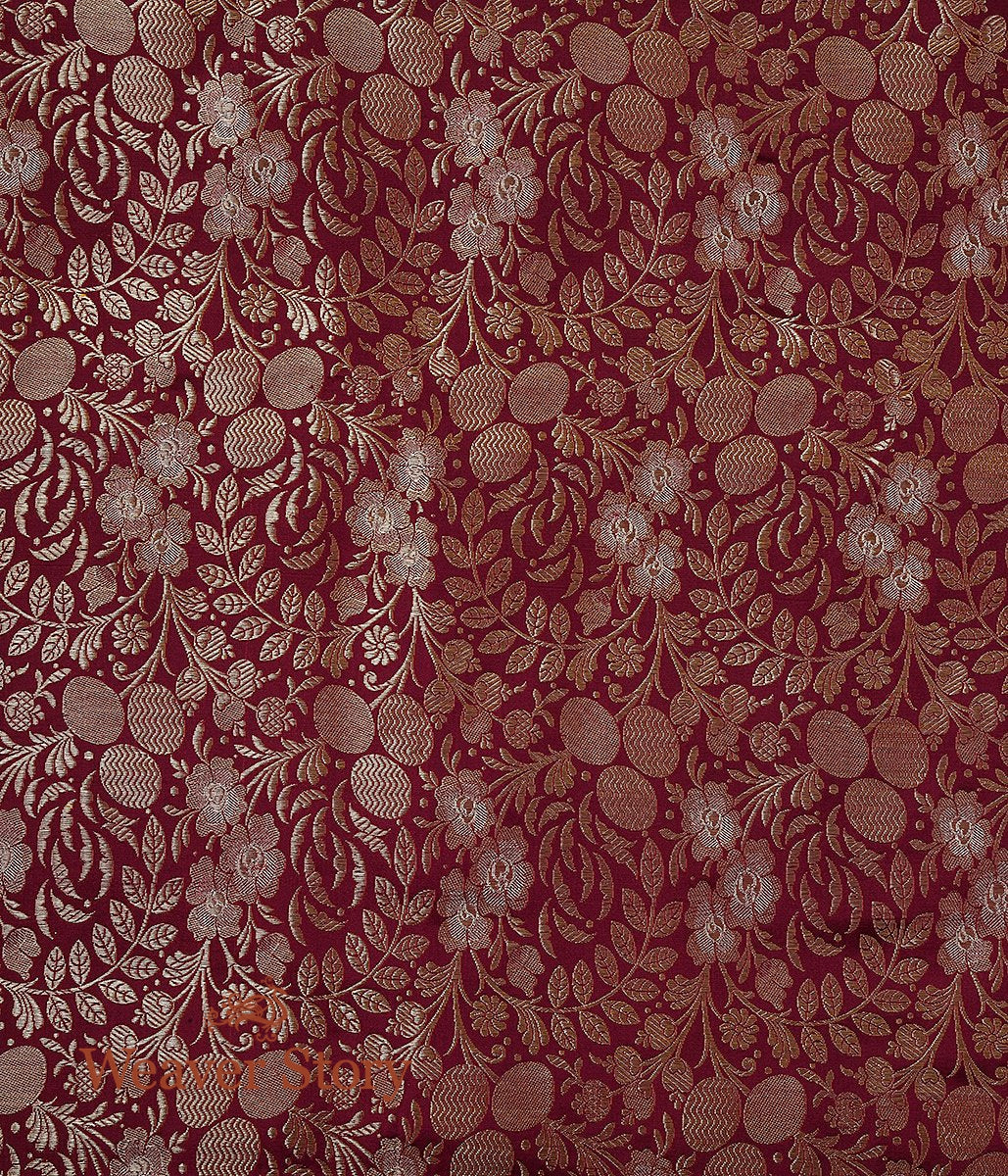 Handloom_Maroon_Satin_Sona_Rupa_Pure_Zari_Fabric_WeaverStory_03